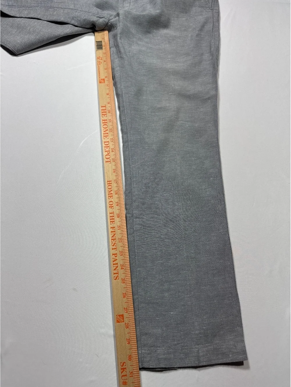 Banana Republic Kentfield Linen Blend Gray Pants Size 34x32